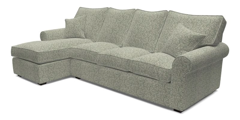 Upperton Chaise LHF in Two Tone Plain Biscuit - Loose cover option available