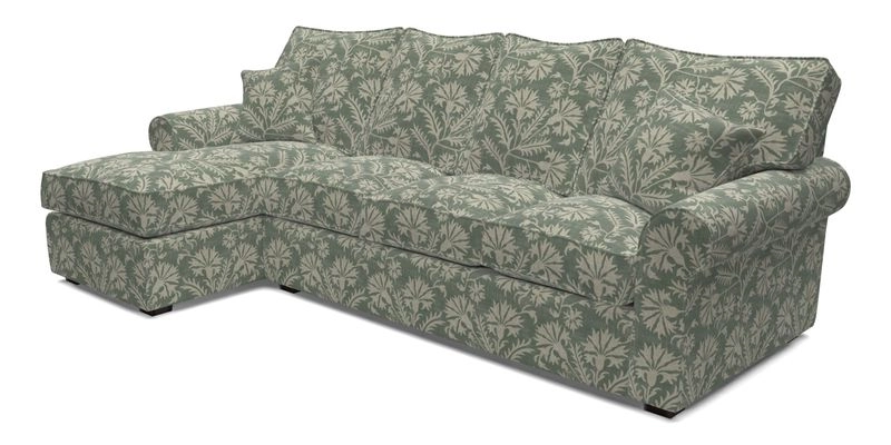 Upperton Chaise LHF in Two Tone Plain Biscuit - Loose cover option available