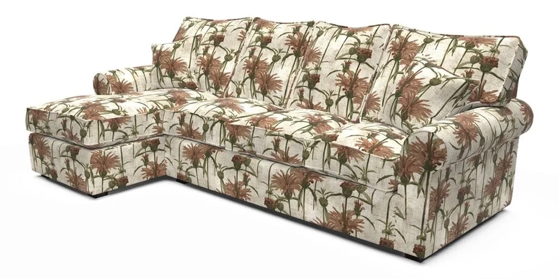 Upperton Chaise LHF in Two Tone Plain Biscuit - Loose cover option available Upperton Chaise LHF in Two Tone Plain Biscuit - Loose cover option available