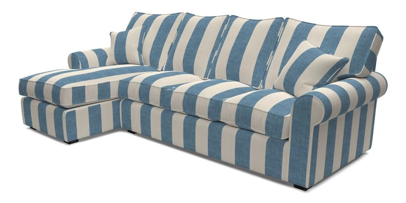 Upperton Chaise LHF in Two Tone Plain Biscuit - Loose cover option available