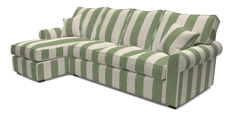 Upperton Chaise LHF in Two Tone Plain Biscuit - Loose cover option available