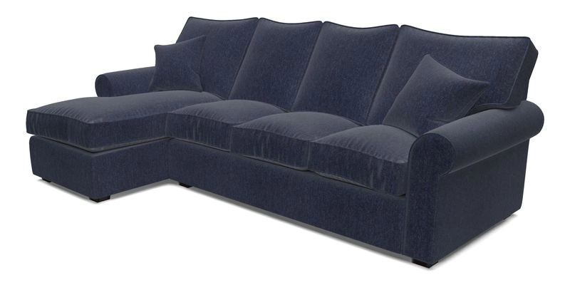 Upperton Chaise LHF in Two Tone Plain Biscuit - Loose cover option available Upperton Chaise LHF in Two Tone Plain Biscuit - Loose cover option available