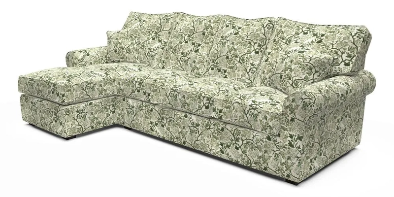 Upperton Chaise LHF in Two Tone Plain Biscuit - Loose cover option available Upperton Chaise LHF in Two Tone Plain Biscuit - Loose cover option available