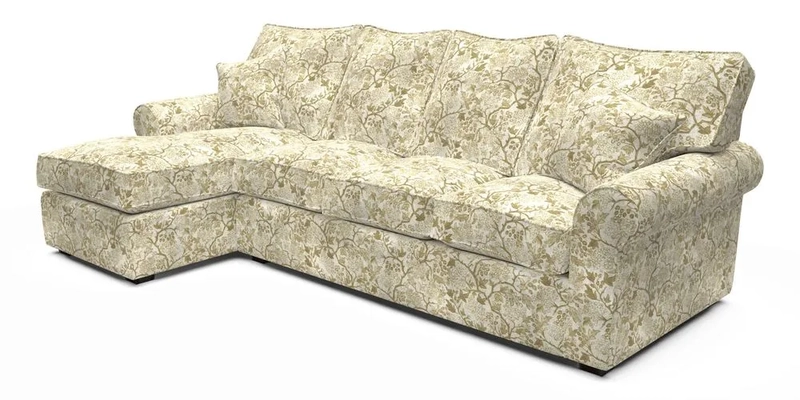 Upperton Chaise LHF in Two Tone Plain Biscuit - Loose cover option available Upperton Chaise LHF in Two Tone Plain Biscuit - Loose cover option available
