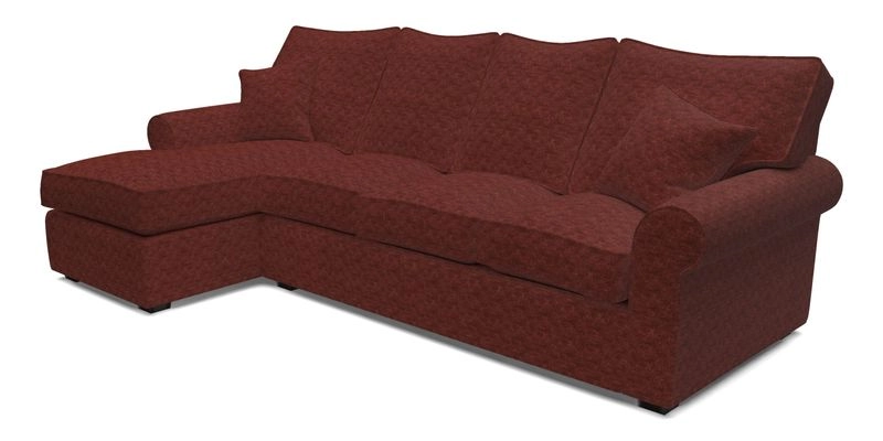Upperton Chaise LHF in Two Tone Plain Biscuit - Loose cover option available