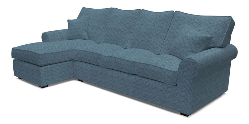 Upperton Chaise LHF in Two Tone Plain Biscuit - Loose cover option available