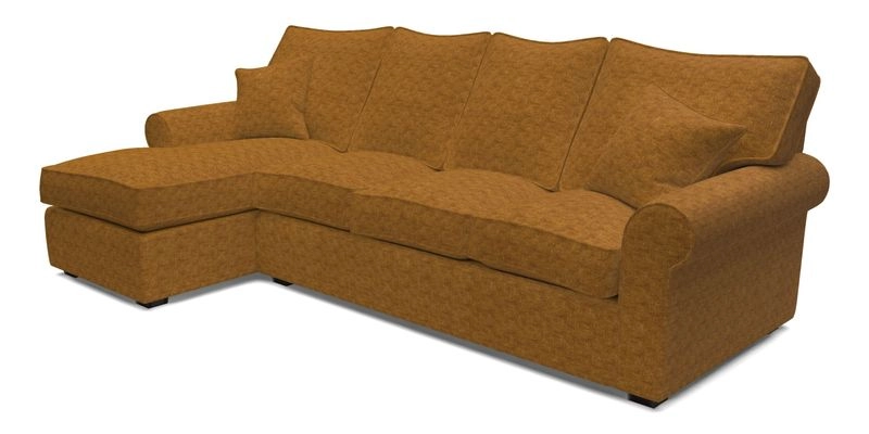 Upperton Chaise LHF in Two Tone Plain Biscuit - Loose cover option available