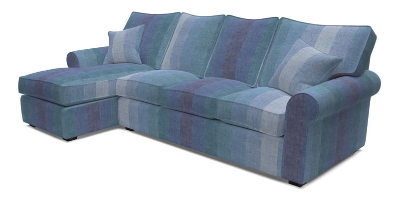 Upperton Chaise LHF in Two Tone Plain Biscuit - Loose cover option available