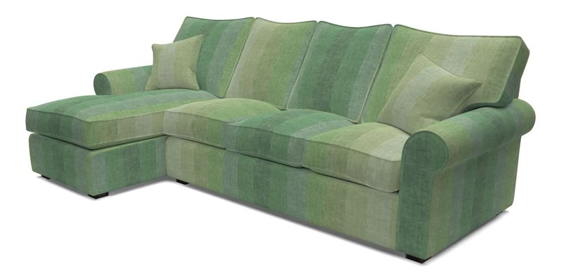 Upperton Chaise LHF in Two Tone Plain Biscuit - Loose cover option available