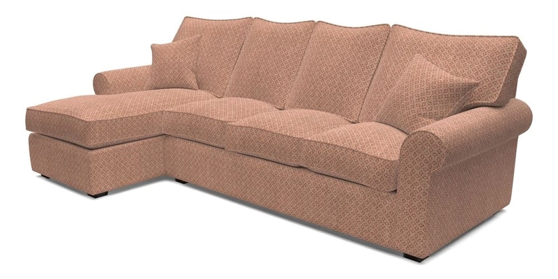 Upperton Chaise LHF in Two Tone Plain Biscuit - Loose cover option available