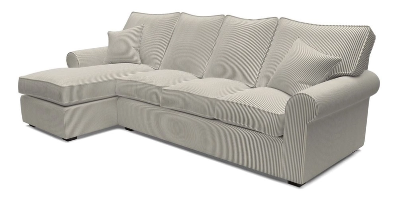 Upperton Chaise LHF in Two Tone Plain Biscuit - Loose cover option available Upperton Chaise LHF in Two Tone Plain Biscuit - Loose cover option available