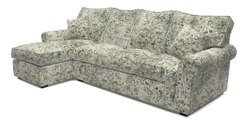 Upperton Chaise LHF in Two Tone Plain Biscuit - Loose cover option available