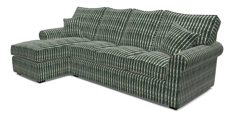 Upperton Chaise LHF in Two Tone Plain Biscuit - Loose cover option available