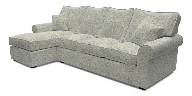 Upperton Chaise LHF in Two Tone Plain Biscuit - Loose cover option available