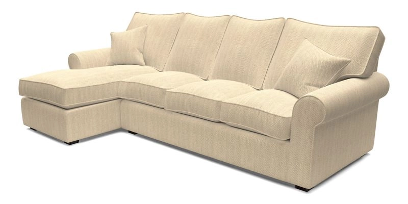 Upperton Chaise LHF in Two Tone Plain Biscuit - Loose cover option available Upperton Chaise LHF in Two Tone Plain Biscuit - Loose cover option available