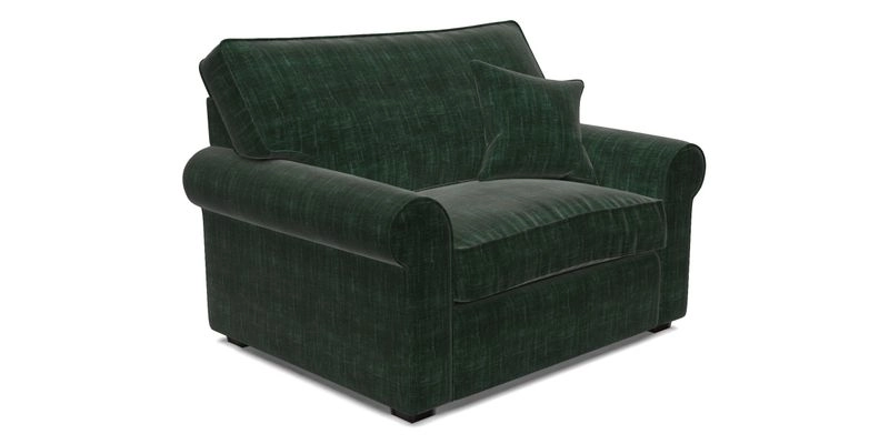 Upperton Snuggler Loose Cover in Two Tone Plain Biscuit - Loose cover option available