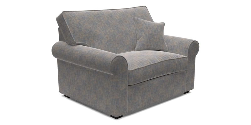 Upperton Snuggler Loose Cover in Two Tone Plain Biscuit - Loose cover option available