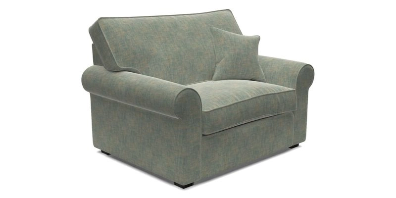 Upperton Snuggler Loose Cover in Two Tone Plain Biscuit - Loose cover option available