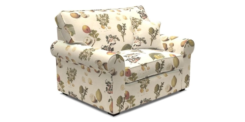 Upperton Snuggler Loose Cover in Two Tone Plain Biscuit - Loose cover option available