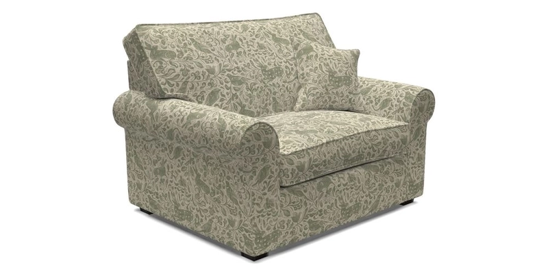 Upperton Snuggler Loose Cover in Two Tone Plain Biscuit - Loose cover option available