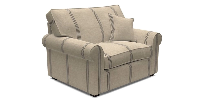 Upperton Snuggler Loose Cover in Two Tone Plain Biscuit - Loose cover option available