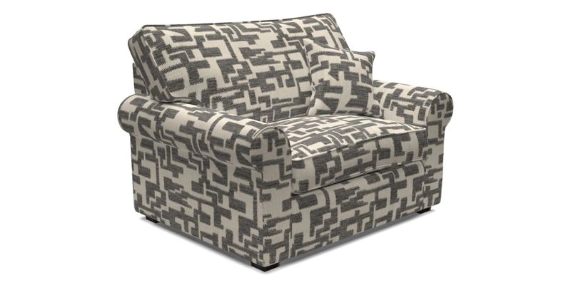 Upperton Snuggler Loose Cover in Two Tone Plain Biscuit - Loose cover option available