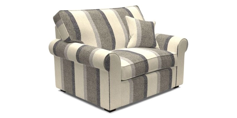 Upperton Snuggler Loose Cover in Two Tone Plain Biscuit - Loose cover option available