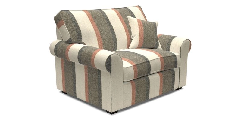 Upperton Snuggler Loose Cover in Two Tone Plain Biscuit - Loose cover option available