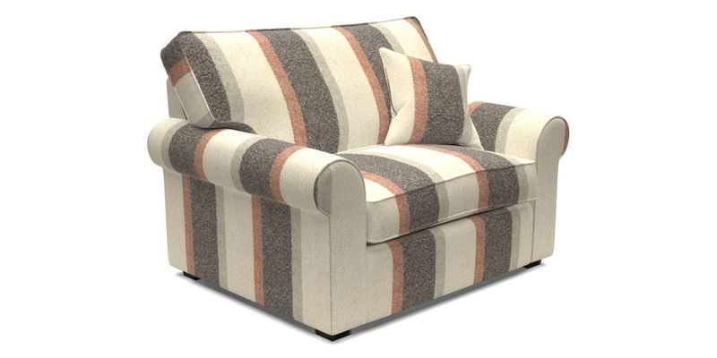 Upperton Snuggler Loose Cover in Two Tone Plain Biscuit - Loose cover option available