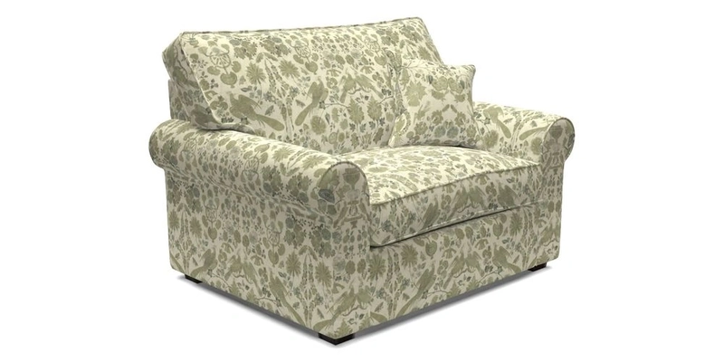 Upperton Snuggler Loose Cover in Two Tone Plain Biscuit - Loose cover option available