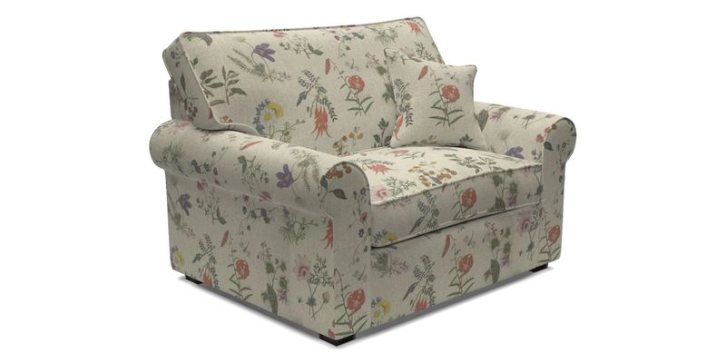 Upperton Snuggler Loose Cover in Two Tone Plain Biscuit - Loose cover option available