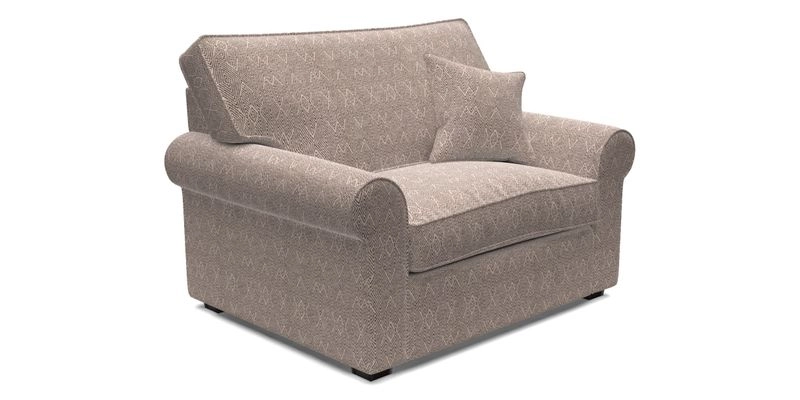 Upperton Snuggler Loose Cover in Two Tone Plain Biscuit - Loose cover option available