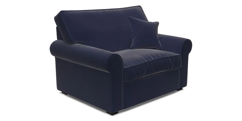 Upperton Snuggler Loose Cover in Two Tone Plain Biscuit - Loose cover option available