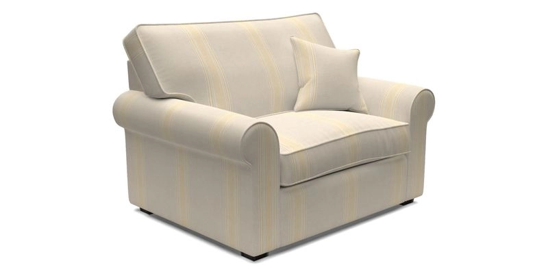 Upperton Snuggler Loose Cover in Two Tone Plain Biscuit - Loose cover option available