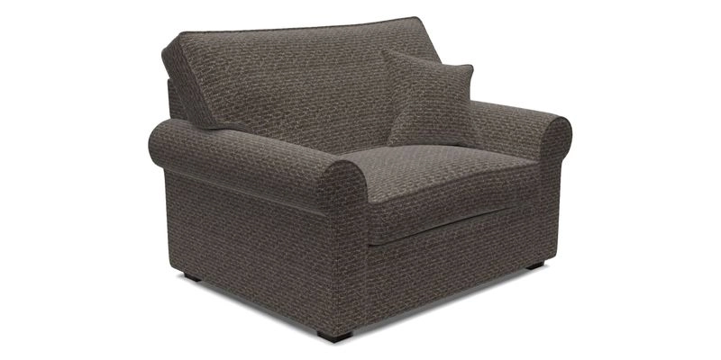 Upperton Snuggler Loose Cover in Two Tone Plain Biscuit - Loose cover option available