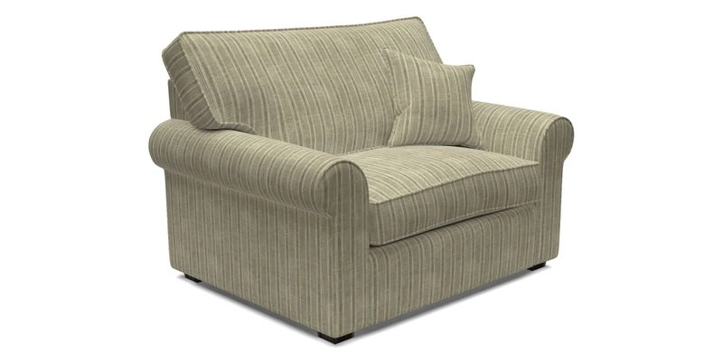 Upperton Snuggler Loose Cover in Two Tone Plain Biscuit - Loose cover option available