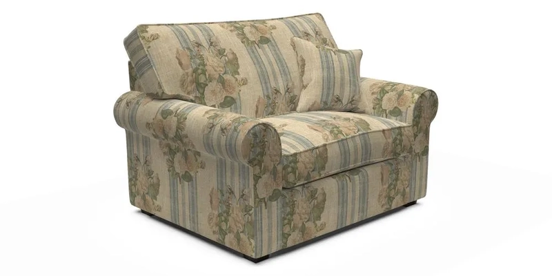 Upperton Snuggler Loose Cover in Two Tone Plain Biscuit - Loose cover option available