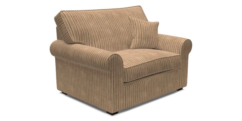 Upperton Snuggler Loose Cover in Two Tone Plain Biscuit - Loose cover option available