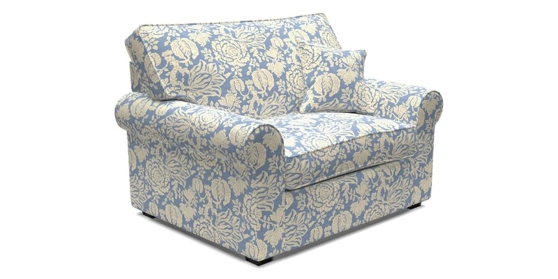 Upperton Snuggler Loose Cover in Two Tone Plain Biscuit - Loose cover option available