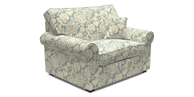 Upperton Snuggler Loose Cover in Two Tone Plain Biscuit - Loose cover option available