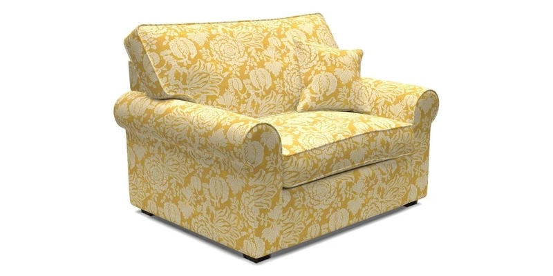 Upperton Snuggler Loose Cover in Two Tone Plain Biscuit - Loose cover option available