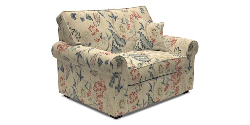 Upperton Snuggler Loose Cover in Two Tone Plain Biscuit - Loose cover option available