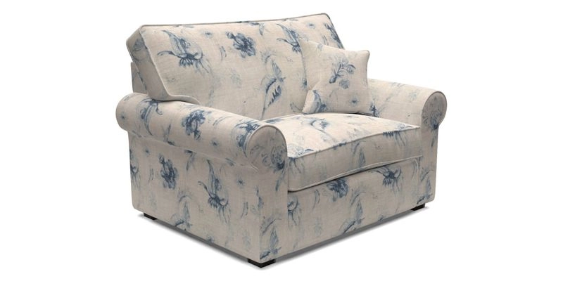 Upperton Snuggler Loose Cover in Two Tone Plain Biscuit - Loose cover option available