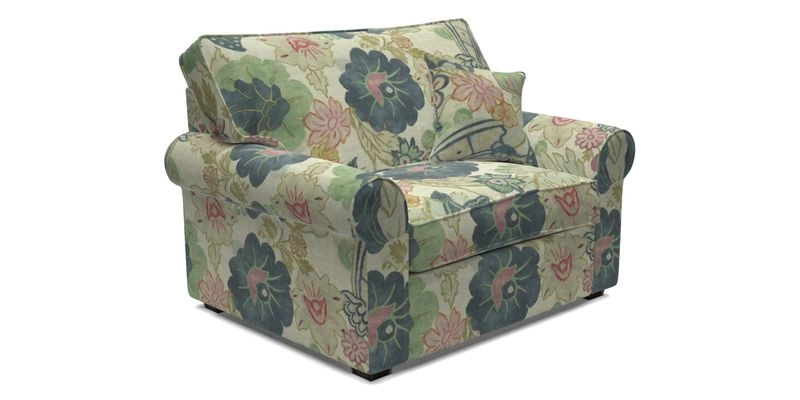 Upperton Snuggler Loose Cover in Two Tone Plain Biscuit - Loose cover option available