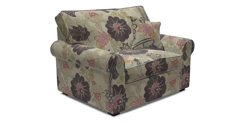 Upperton Snuggler Loose Cover in Two Tone Plain Biscuit - Loose cover option available