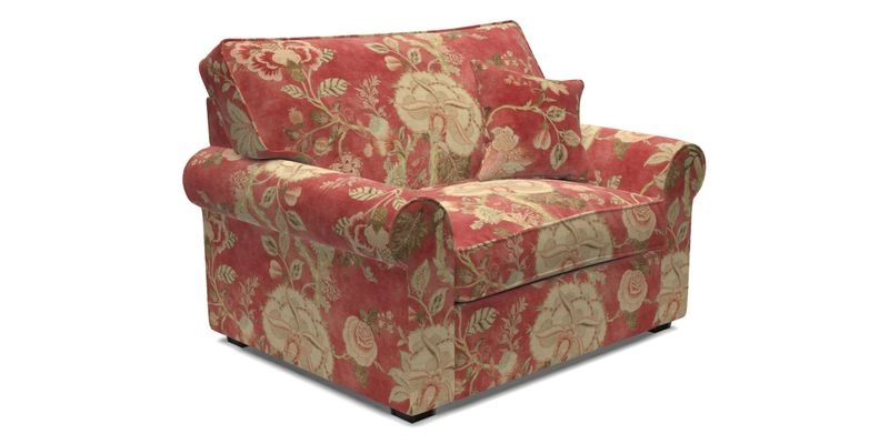 Upperton Snuggler Loose Cover in Two Tone Plain Biscuit - Loose cover option available