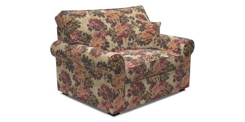 Upperton Snuggler Loose Cover in Two Tone Plain Biscuit - Loose cover option available