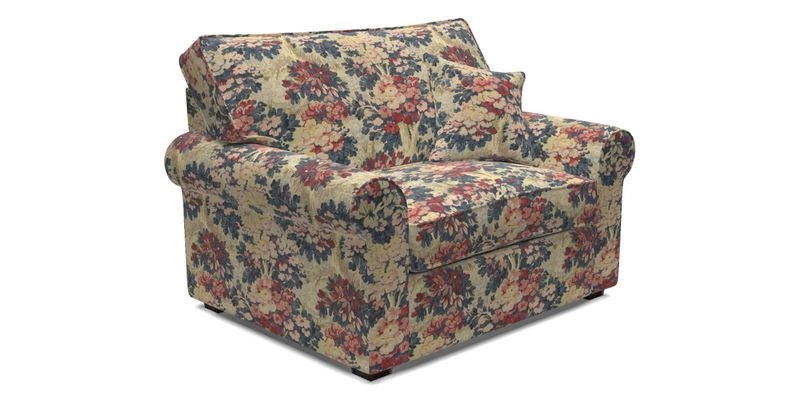 Upperton Snuggler Loose Cover in Two Tone Plain Biscuit - Loose cover option available