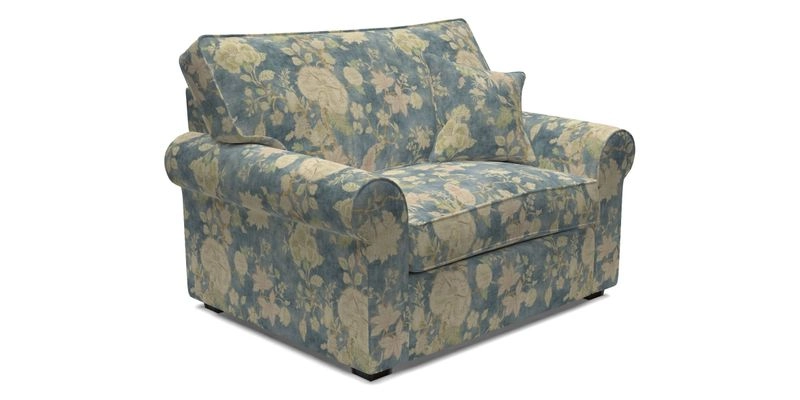 Upperton Snuggler Loose Cover in Two Tone Plain Biscuit - Loose cover option available