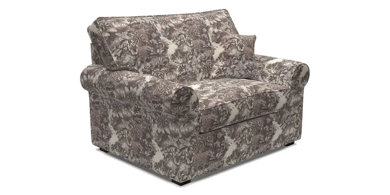 Upperton Snuggler Loose Cover in Two Tone Plain Biscuit - Loose cover option available